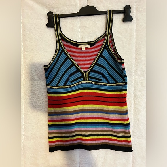 Women’s KOOKAI sleeveless sweater top made in France size 2 hippy like sweater - Picture 2 of 7